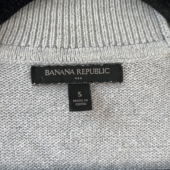 ❤️ Banana Republic Cardigan Light Gray - Picture 2 of 4